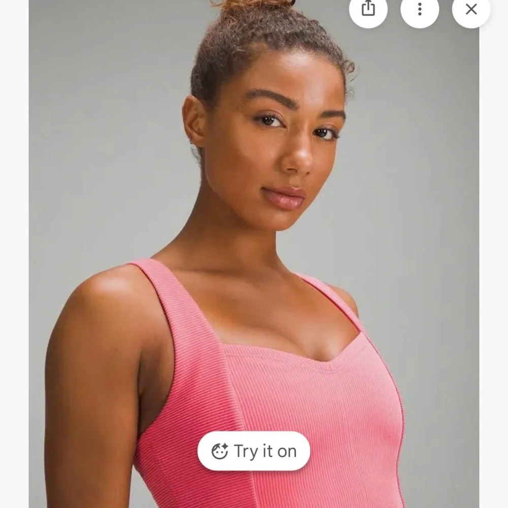 NWT lululemon Ribbed Softstreme Sweetheart Tank Glaze Pink Size M